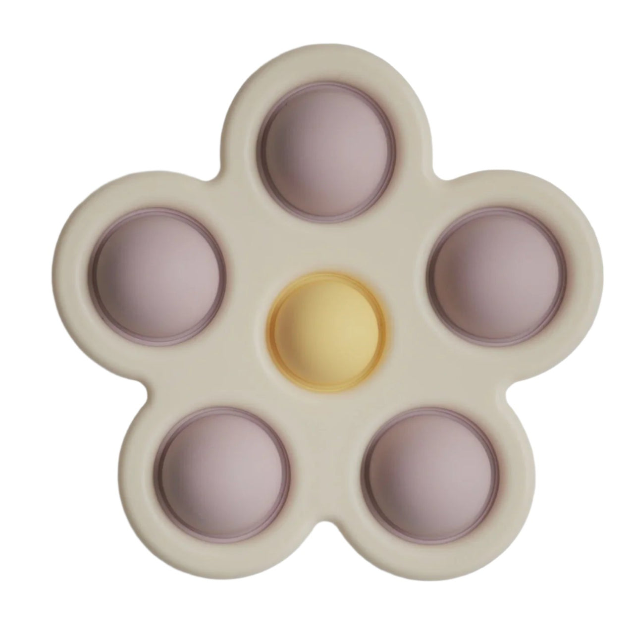 Flower Press Toy - Soft Lilac, Daffodil & Ivory