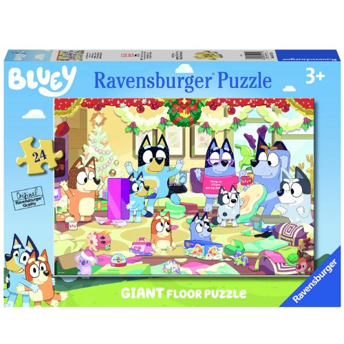 24 pc Giant Floor Puzzle - Christmas with Bluey!