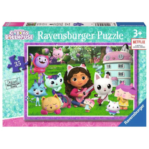 3 x 49 pc Puzzle - Gabby's Dollhouse It's Meow Time