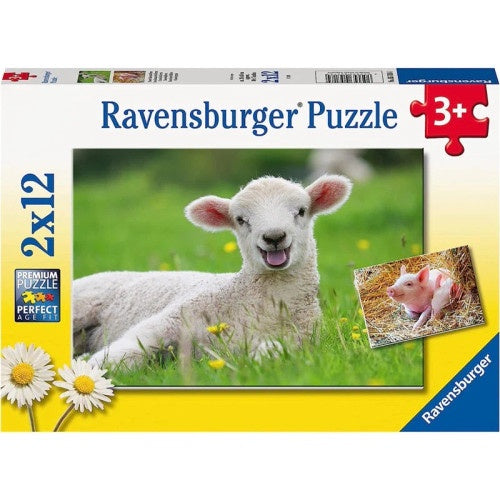 2 x 24 pc Puzzle - Farm Animal Babies