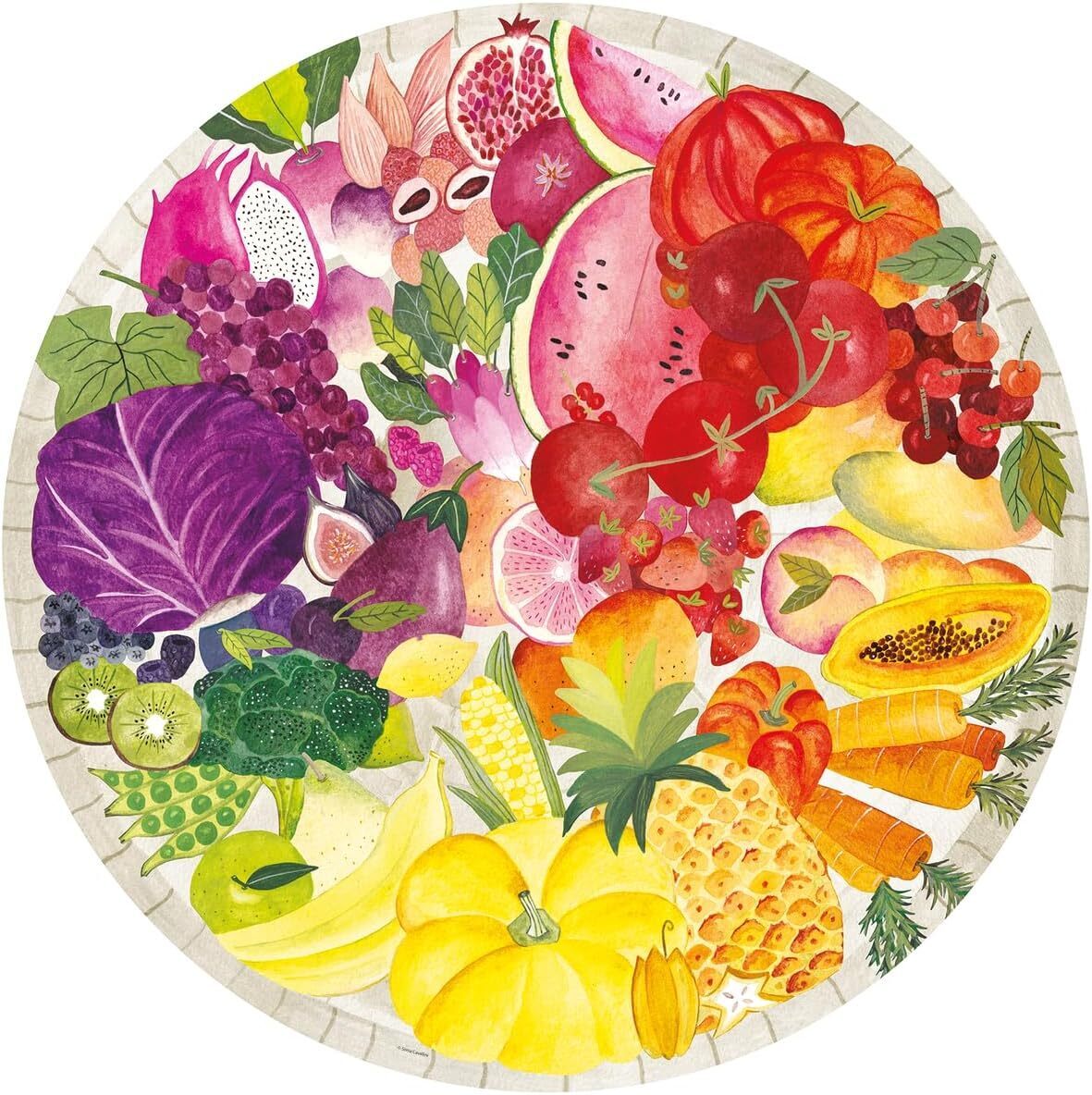 500pc Puzzle - Circle Of Colors - Fruits/Veg