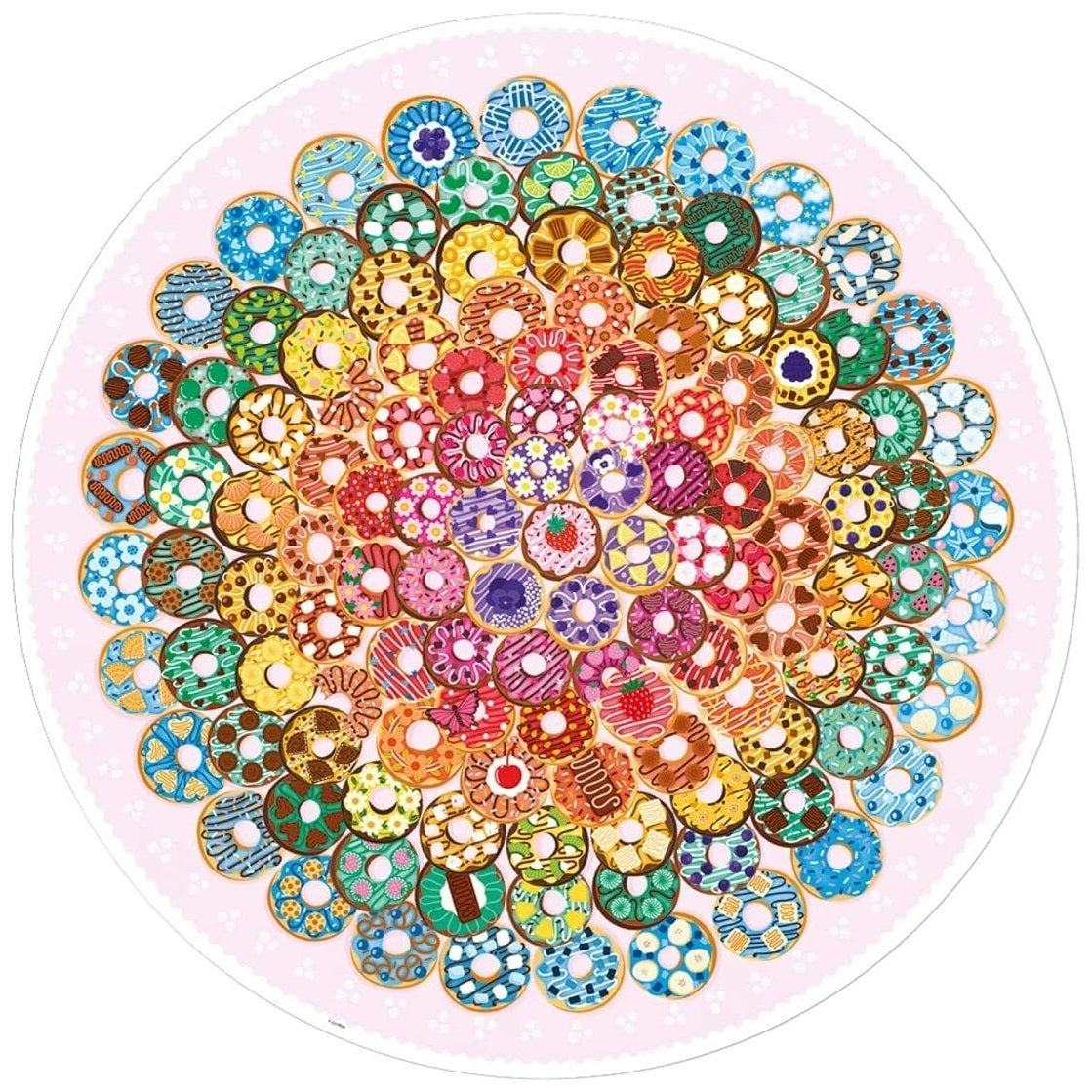 500pc Puzzle - Circle of Colors - Doughuts