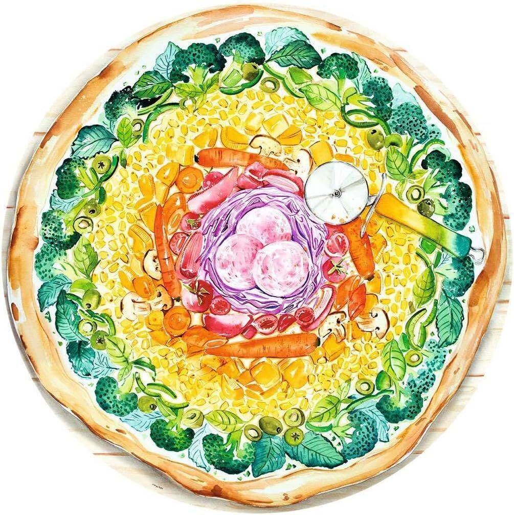 500pc Puzzle - Circle of Colors - Pizza