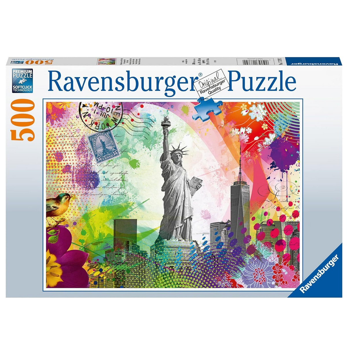 500 pc Puzzle - New York Postcard