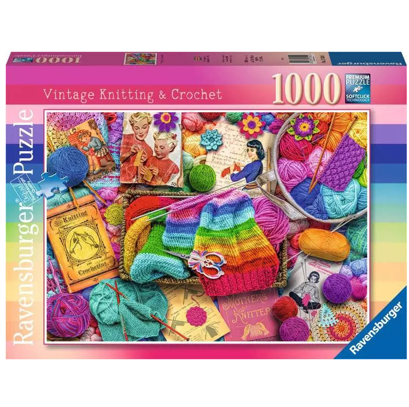 1000 pc Puzzle - Vintage Knitting & Crochet