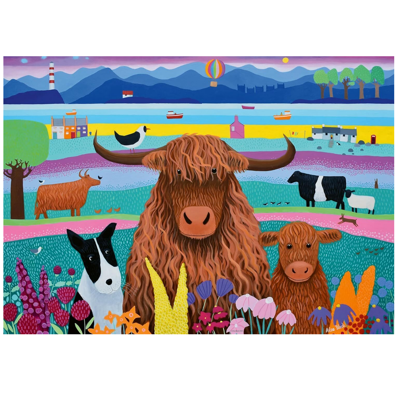 1000 pc Puzzle - Highland Life