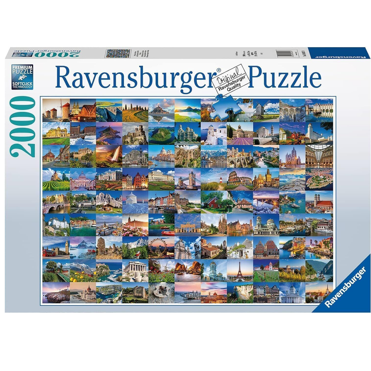 2000 pc Puzzle - 99 Places in Europe