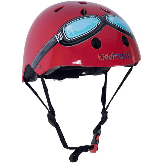 Kiddimoto Helmet - Red Goggle