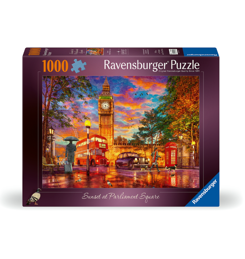 1000 pc Puzzle - Sunset at Parliament Square London