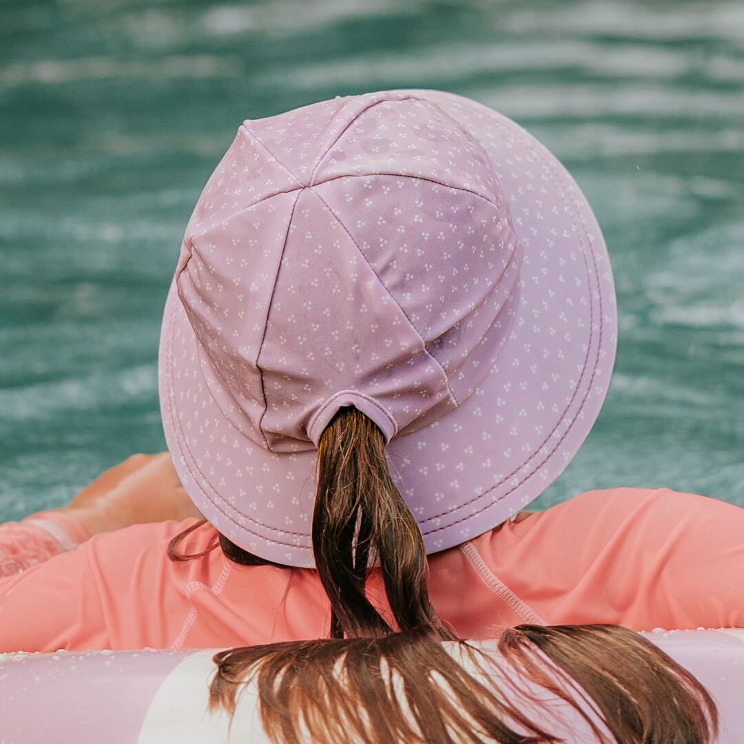 Ponytail Bucket Hat - Lila