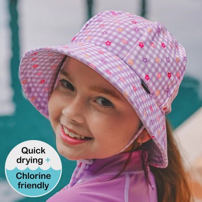 Ponytail Swim Bucket Beach Hat - Lola