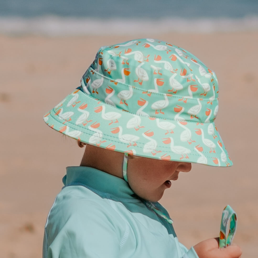 Kids Classic Swim Bucket Hat - Pelican