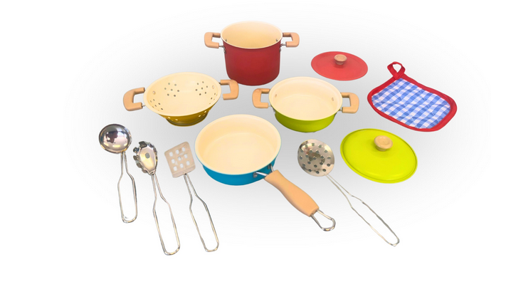 Colourful Metal Cooking Set 11pc