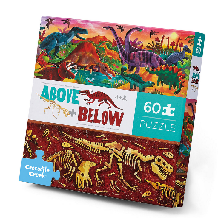 60pc Above & Below - Dinosaur