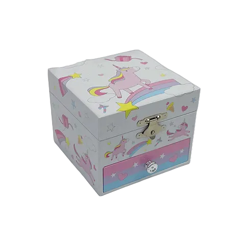 Small Unicorn Rainbow Jewellery Box - DAN 68