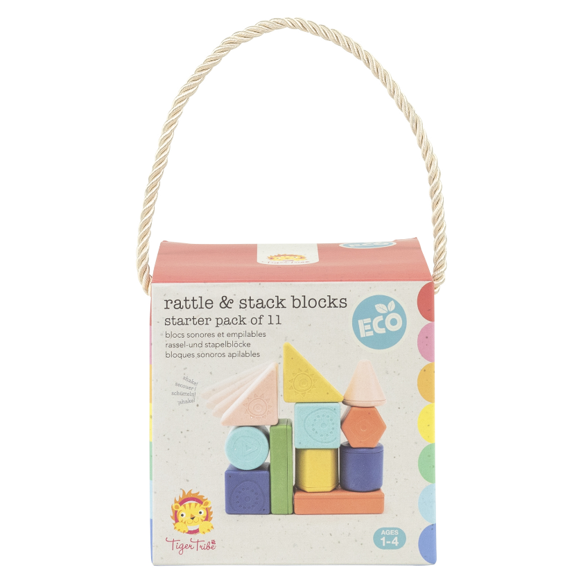 Rattle & Stack Blocks - Starter Pack of 11