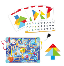 2 in 1 Space Maze & Tangram Board
