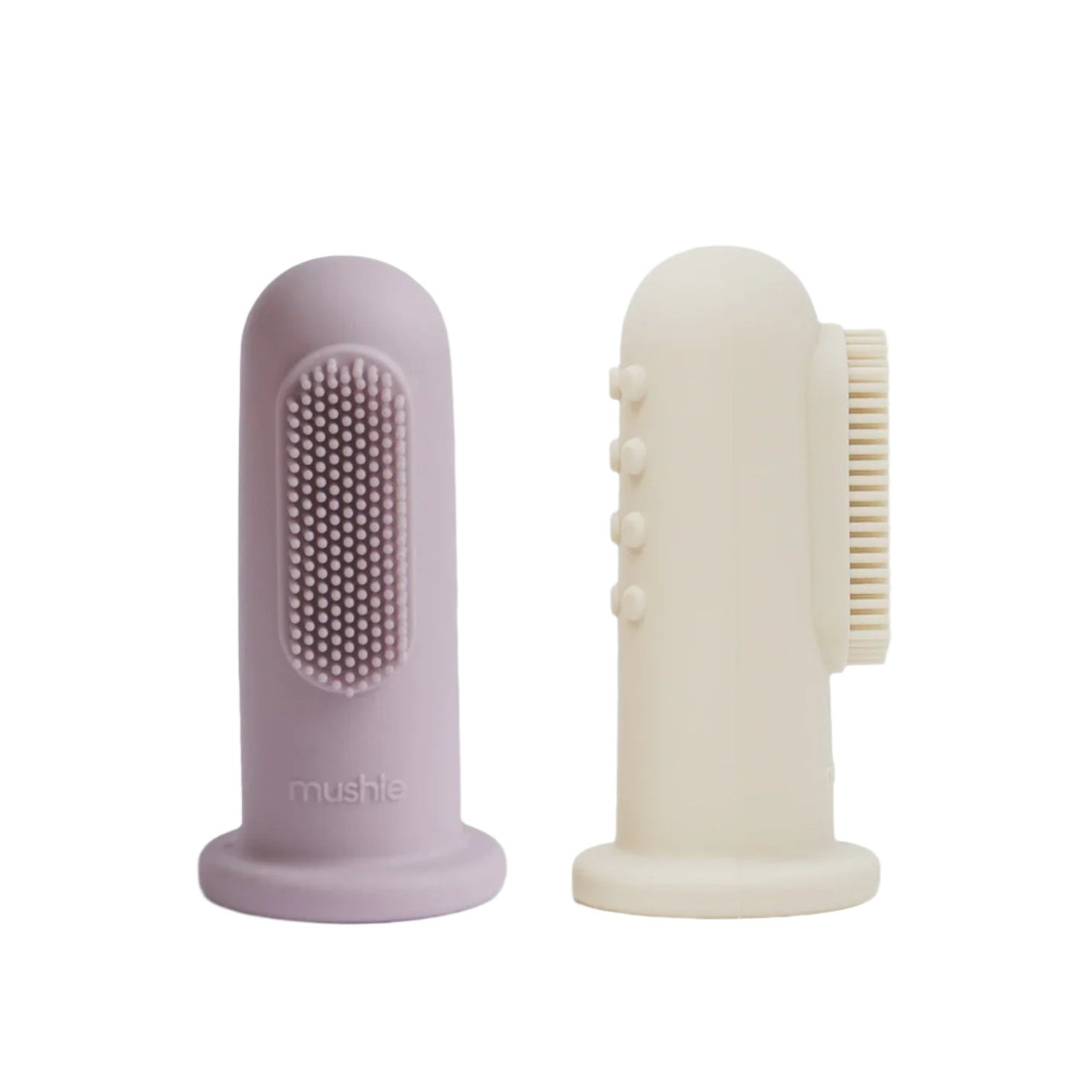 Finger Toothbrush - Soft Lilac & Ivory