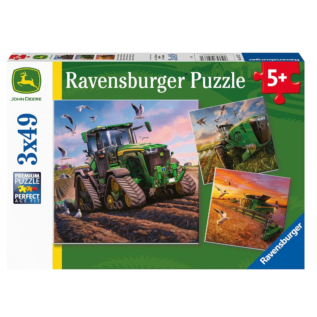 3 x 49 pc Puzzle - Seasons of John Deere