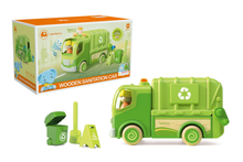 Wooden Recycle Truck with Sound and Light