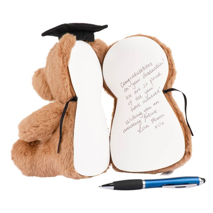 With Heart Graduation Bear with Message Card