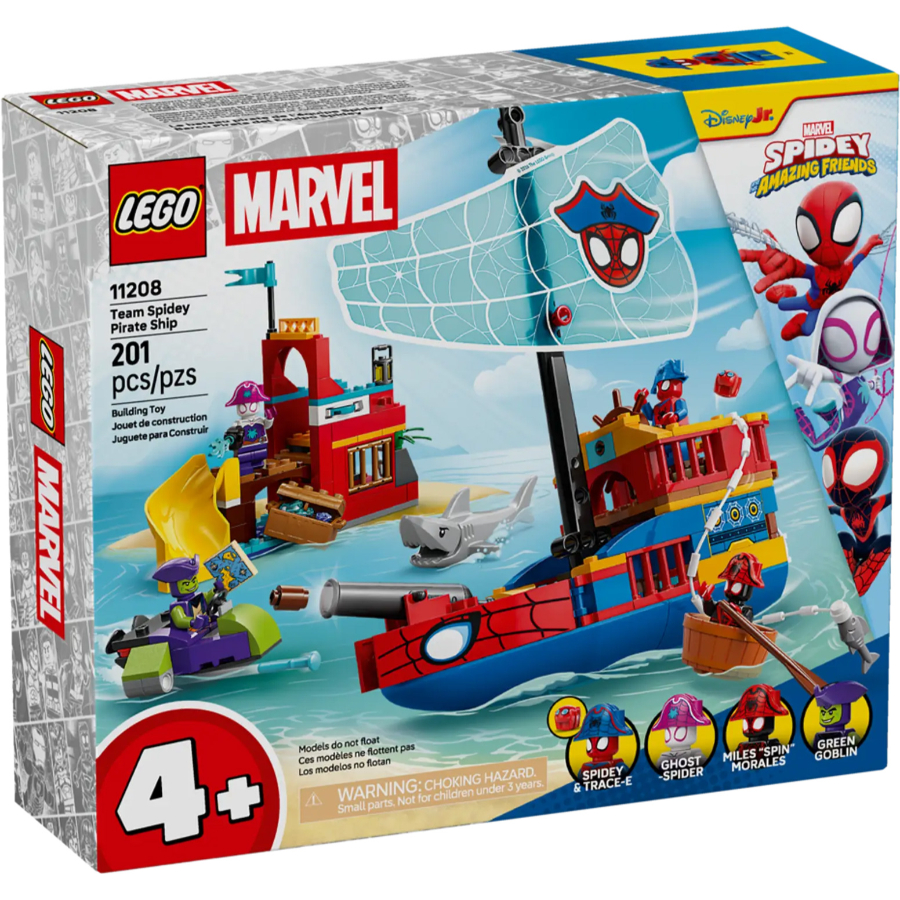 Team Spidey Pirate Ship Lego 11208