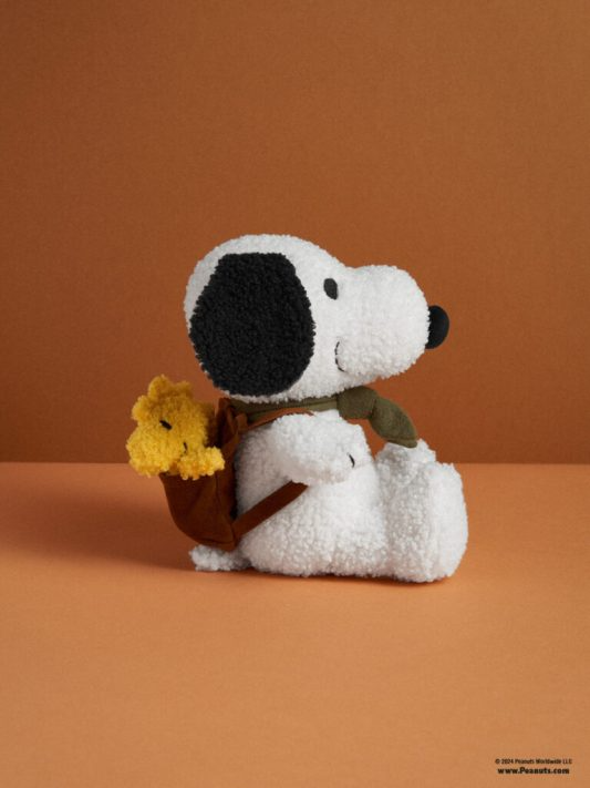 Snoopy with Woodstock in Backpack -  8"