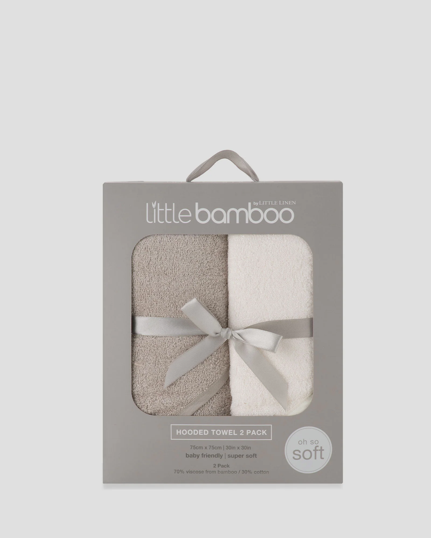 Little Bamboo - Cellular Blankets 2pk - Stone Grey