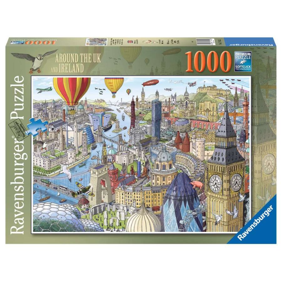 1000 pc Puzzle - Around The UK & Ireland