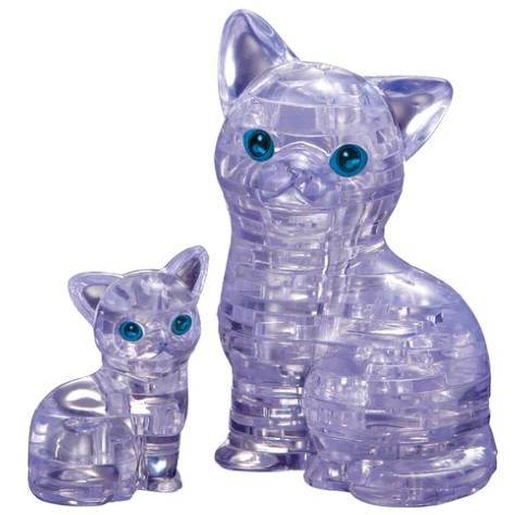 49 pc Crystal Puzzle - Cat & Kitten