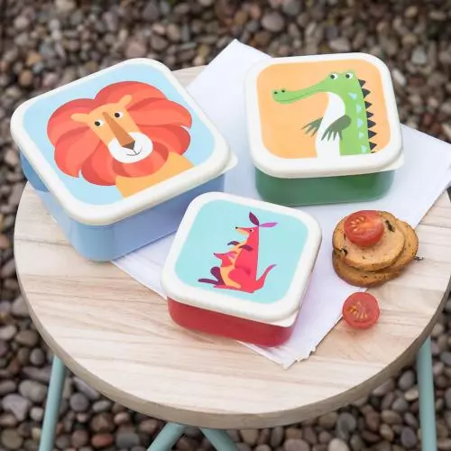 Snack Boxes Set of 3 - Colourful Creatures