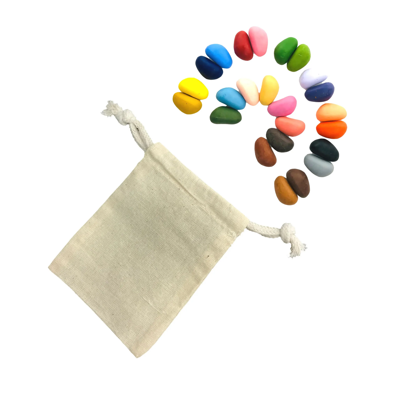 Crayon Rocks in Muslin Bag - 24 pack