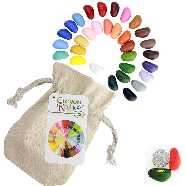 Crayon Rocks in Muslin Bag - 32 pack