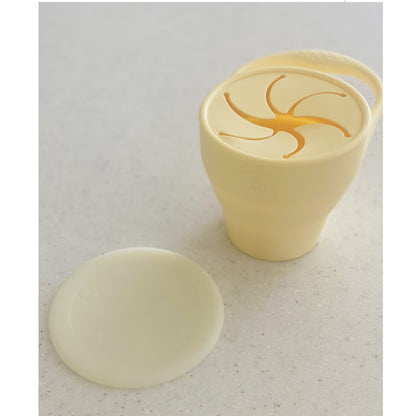 Collapsible Snack Cup with Lid - assorted