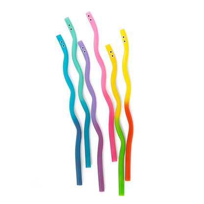 Wiggly Worm Colour-changing Straws