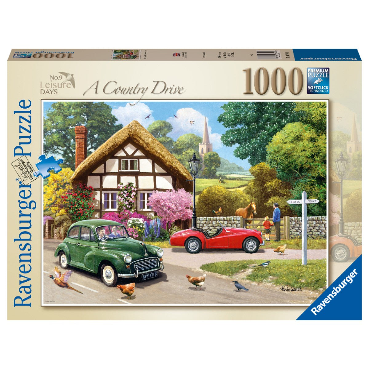 1000 pc Puzzle - Leisure Days No.9 A Country Drive