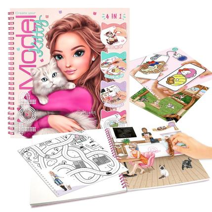 Create Your TOPModel - Kitty Colouring Book