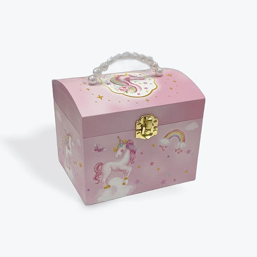 Unicorn Pearl Handle Musical Jewelry Box DAN123