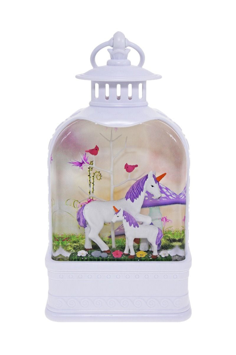 Purple Unicorn Family Medium Lantern - Bell Shaped