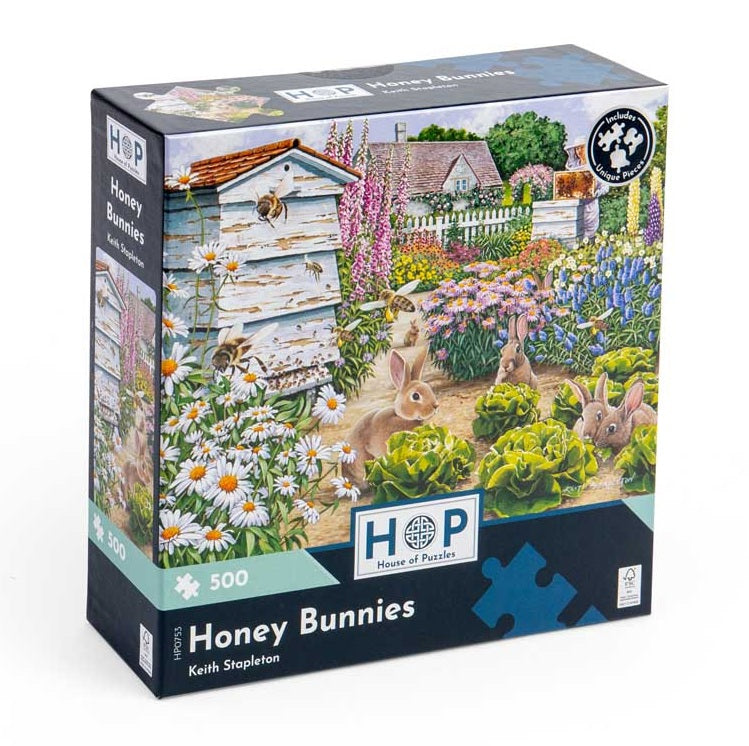 500 Big pc Puzzle - Honey Bunnies