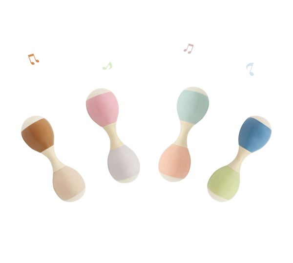 Wooden Double-Head Maracas