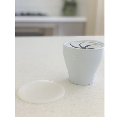 Collapsible Snack Cup with Lid - assorted