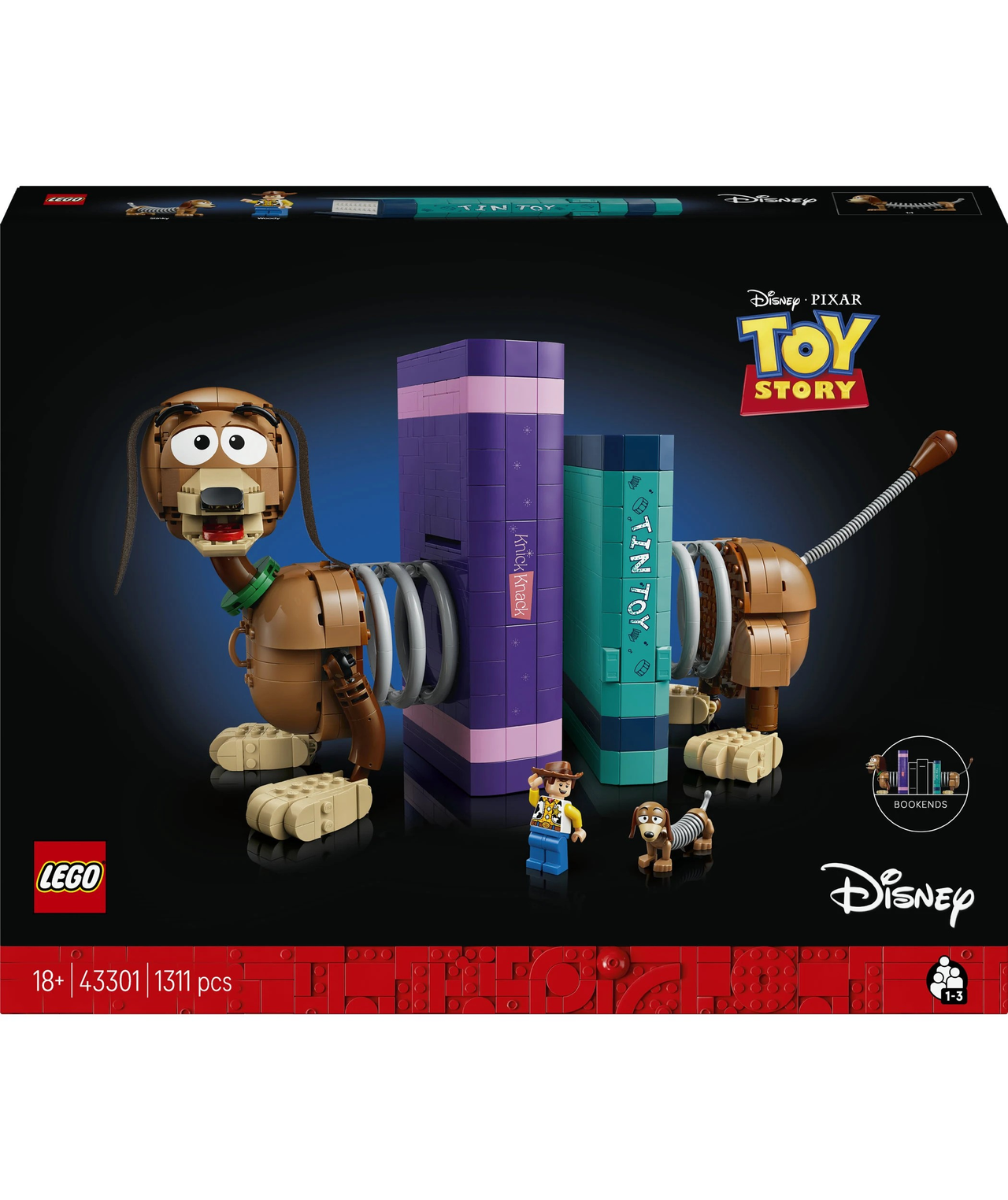 Toy Story Slinky Dog Bookends Lego 43301