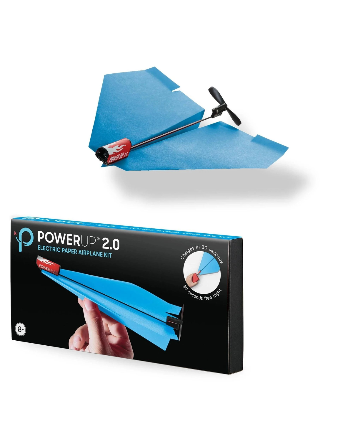PowerUP 2.0 - Electric Paper Airplane Kit - Blue