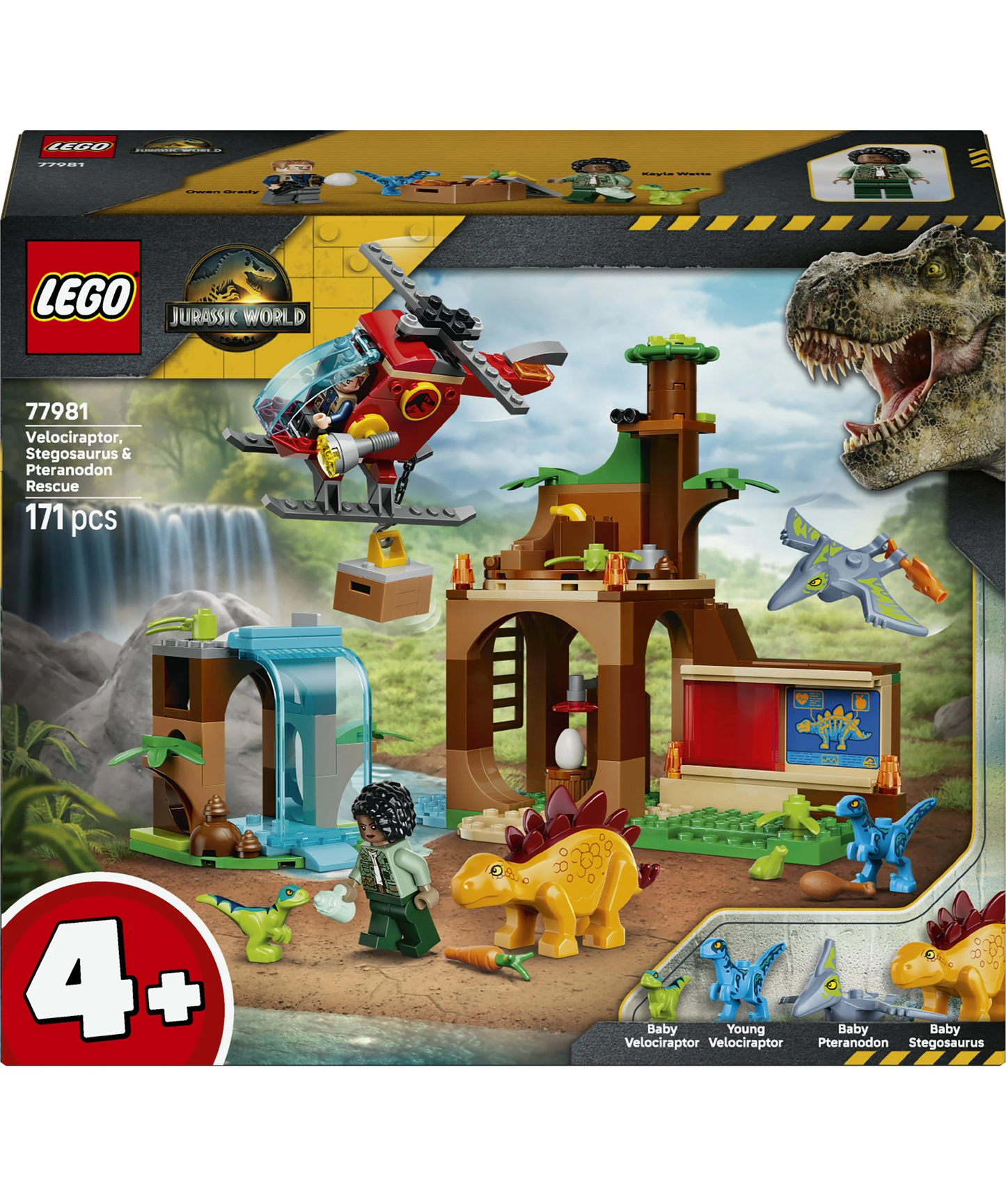 Velociraptor, Stegosaurus & Pteranodon Rescue Lego 77981