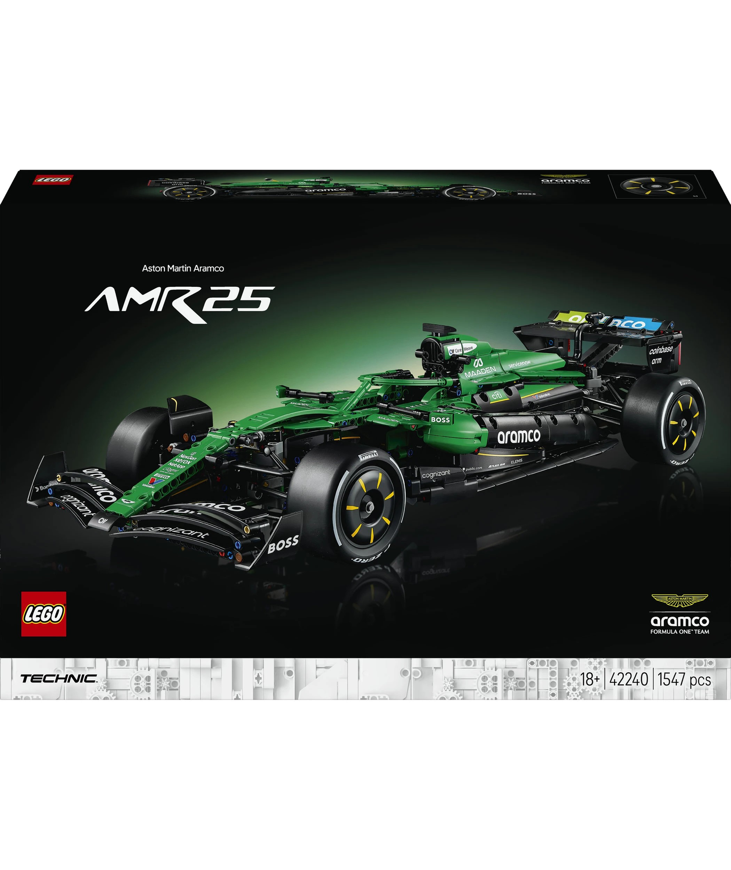 Aston Martin Aramco AMR25 F1® Car Lego 42240