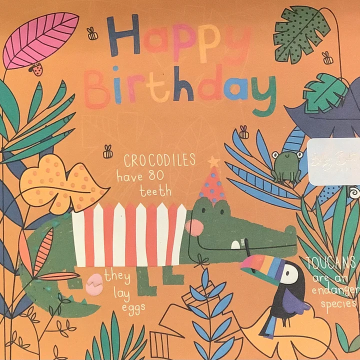 Happy Birthday Crocodile Card