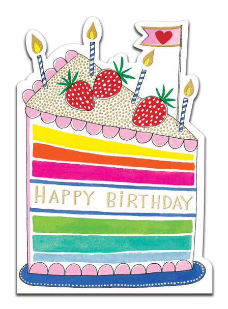 Happy Birthday Strawberry Cake card