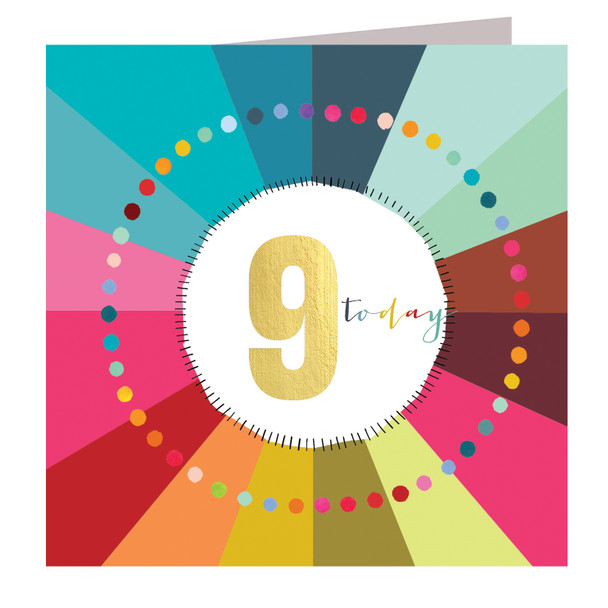 Happy Birthday foiled/9th Rainbow