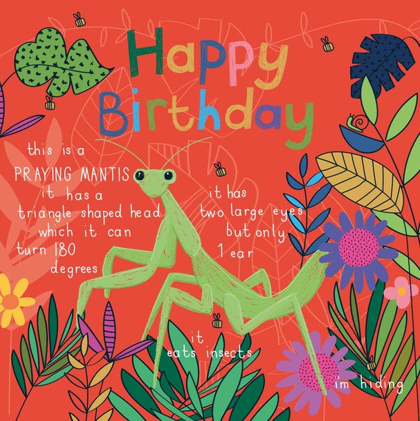 Mantis Happy Birthday Card